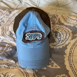 Southern Thread Blue and Brown Trucker Hat